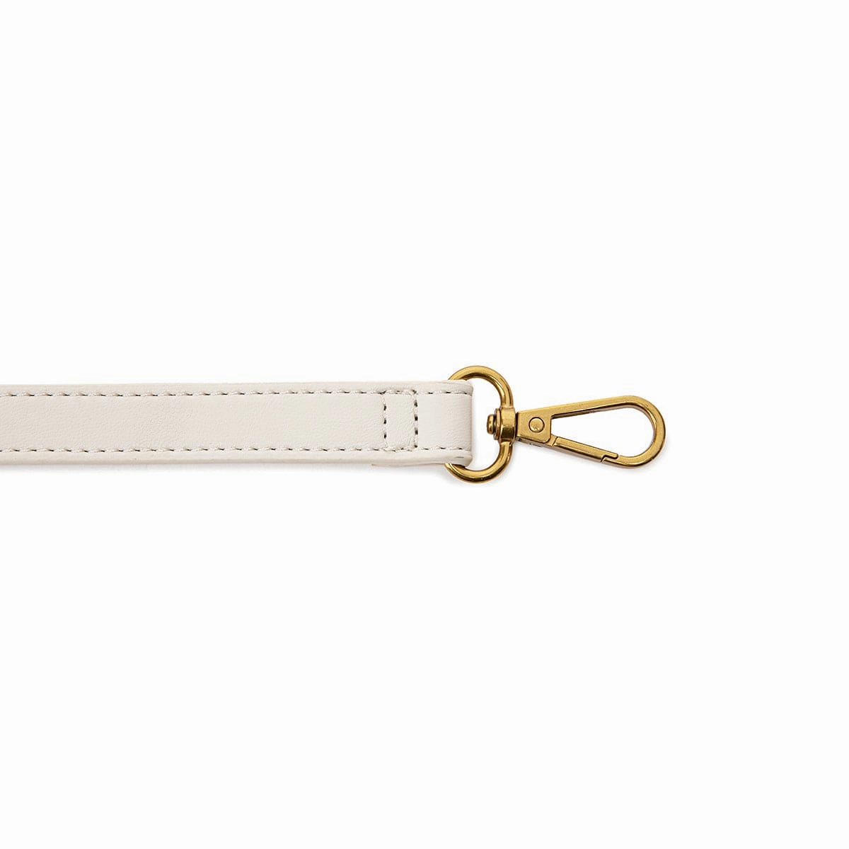 Crescent Vegan Leather Crossbody Bag | Coconut Cream Pleated