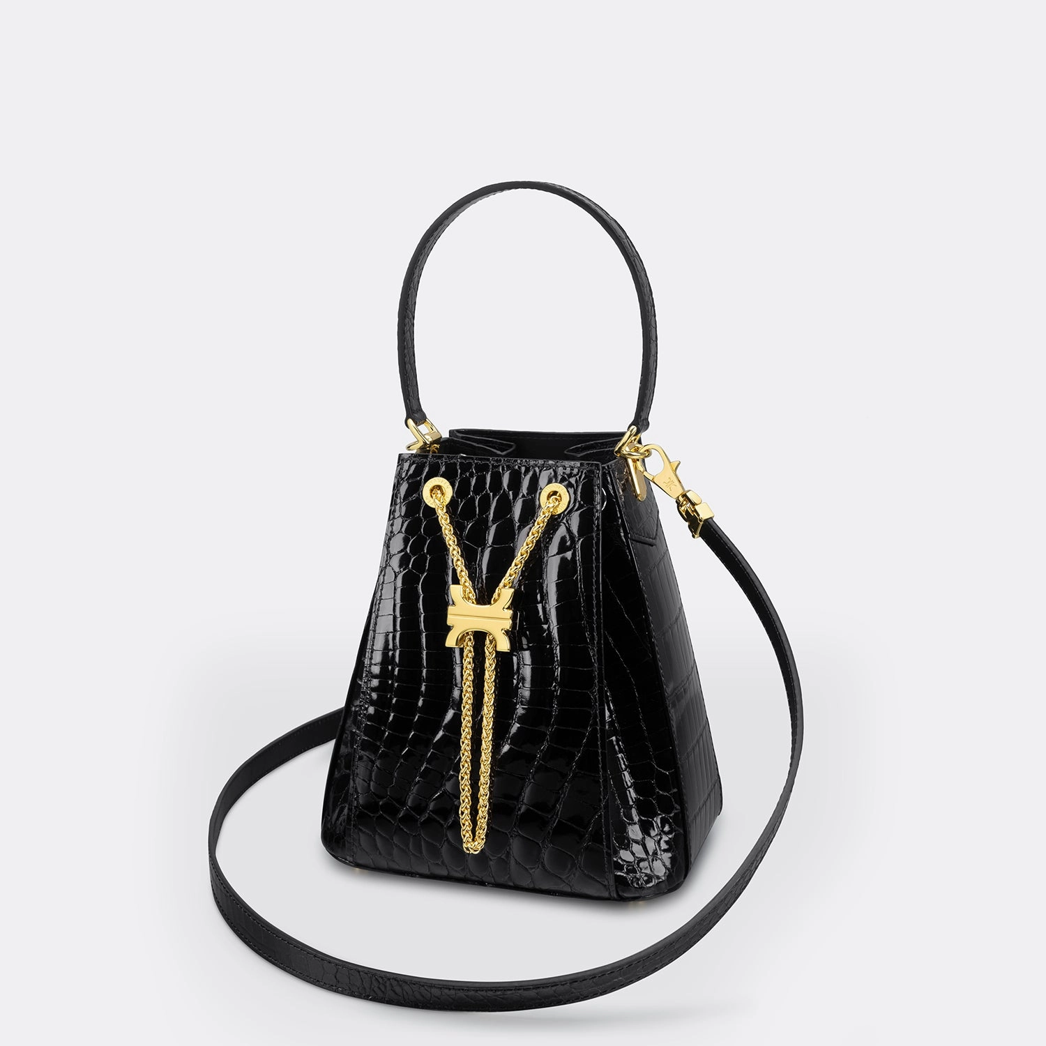 CREST LINK ORIGAMI BUCKET BAG