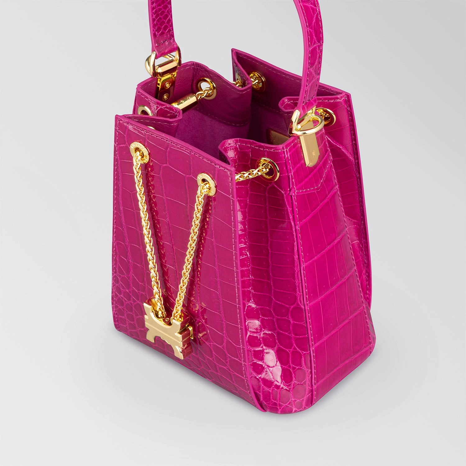 CREST LINK ORIGAMI BUCKET BAG