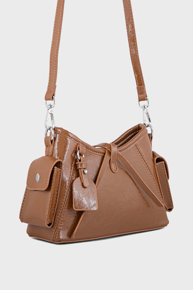 Cross Shoulder Bags BS2116-Brown
