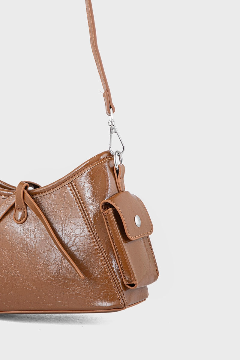Cross Shoulder Bags BS2116-Brown