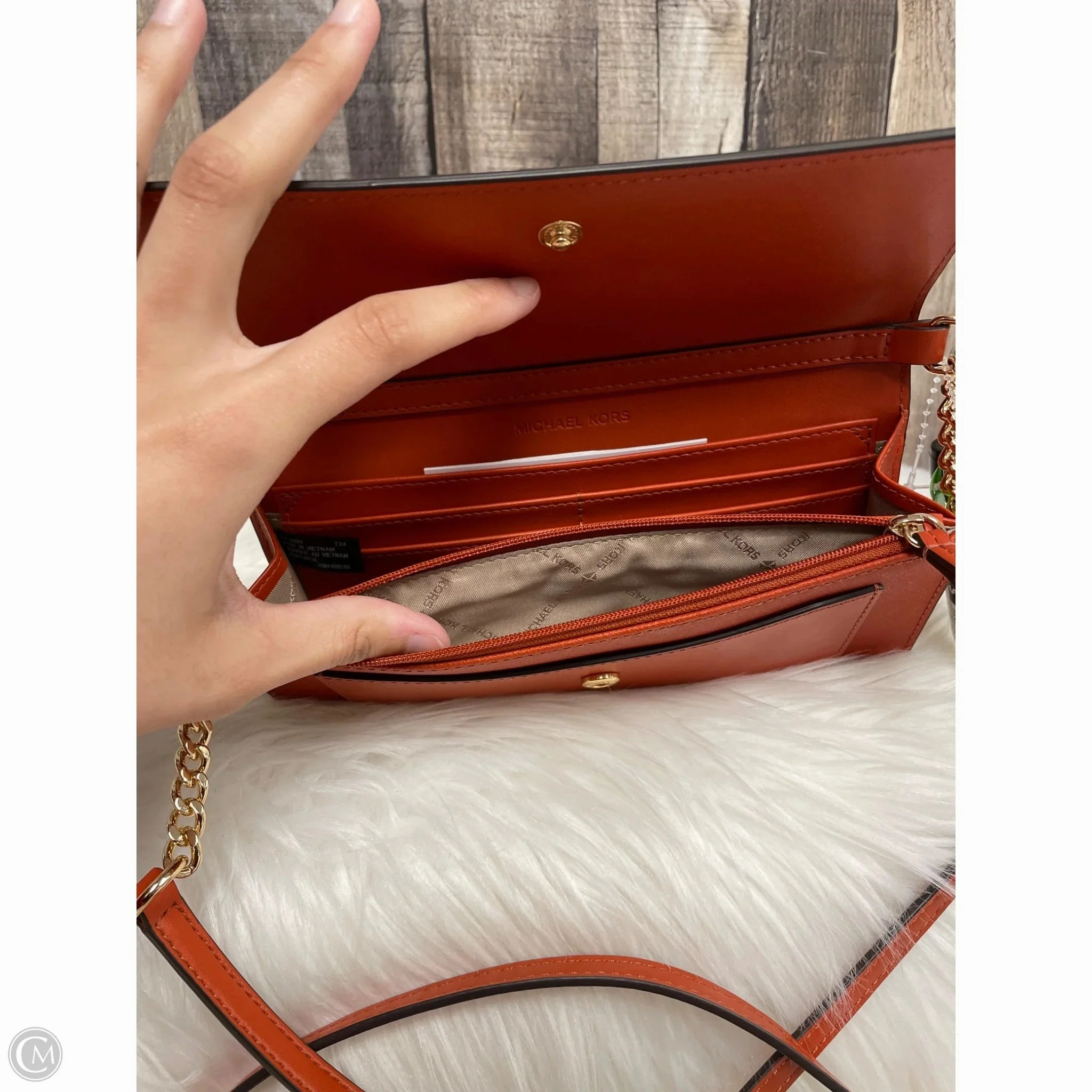 Crossbody Designer By Michael Kors, Size: Medium