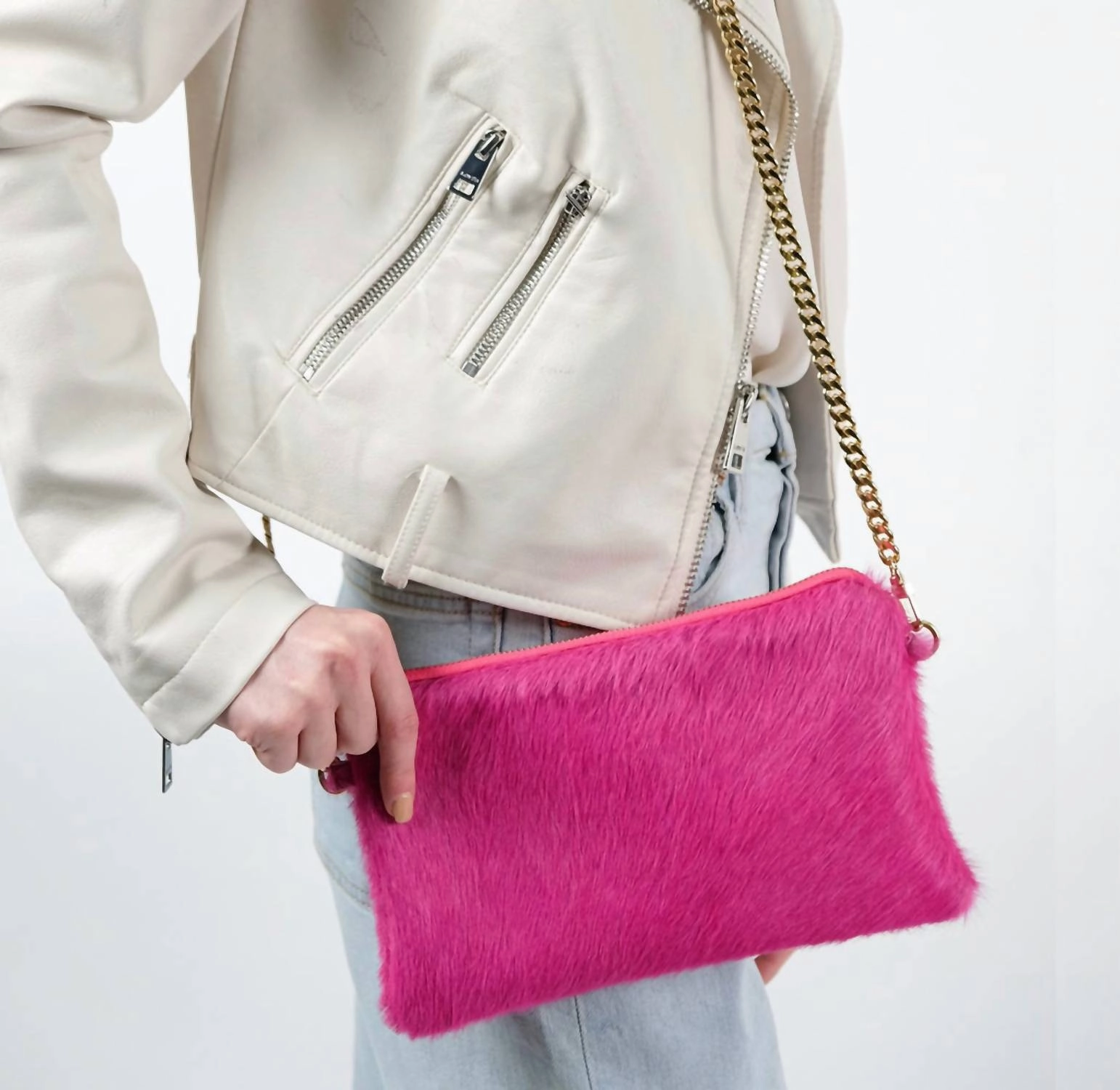 Crossbody Handbag In Pink