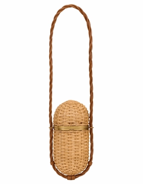 Cult Gaia Amulet Rattan Clutch