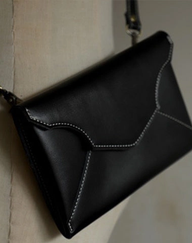Cute LEATHER Envelope WOMEN SHOULDER BAG Handmade Slim Envelope Crossbody Purse FOR WOMEN