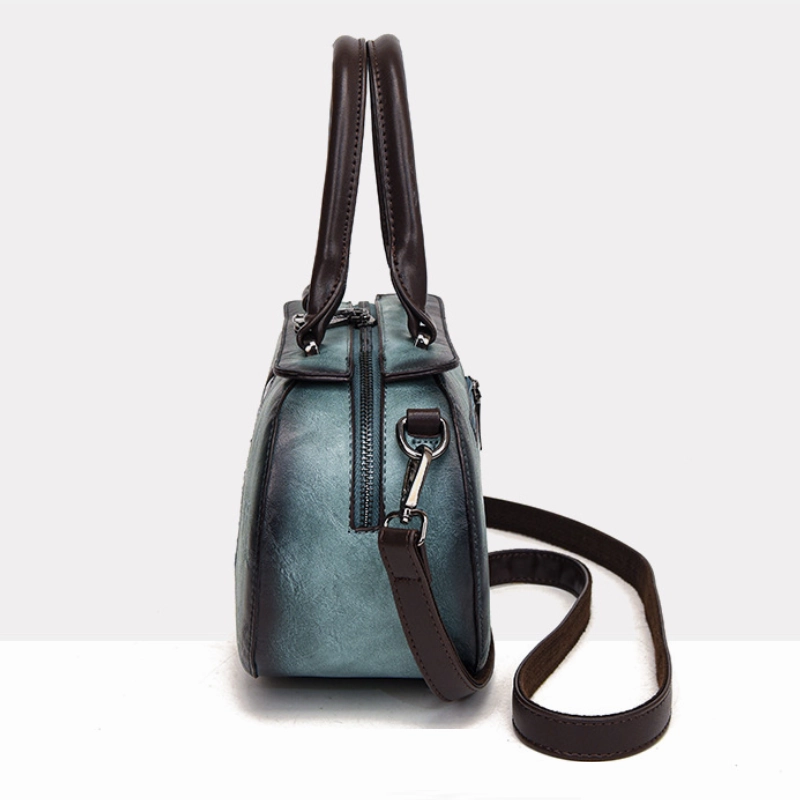 Cylindrical Retro  Handbag with National Style