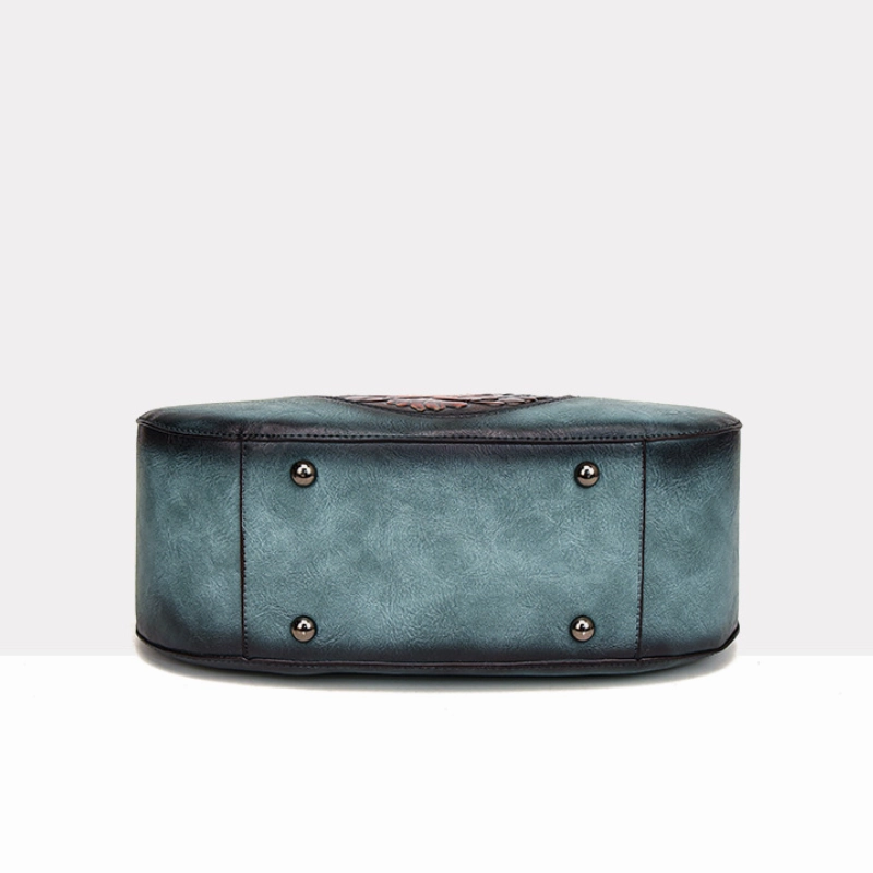 Cylindrical Retro  Handbag with National Style