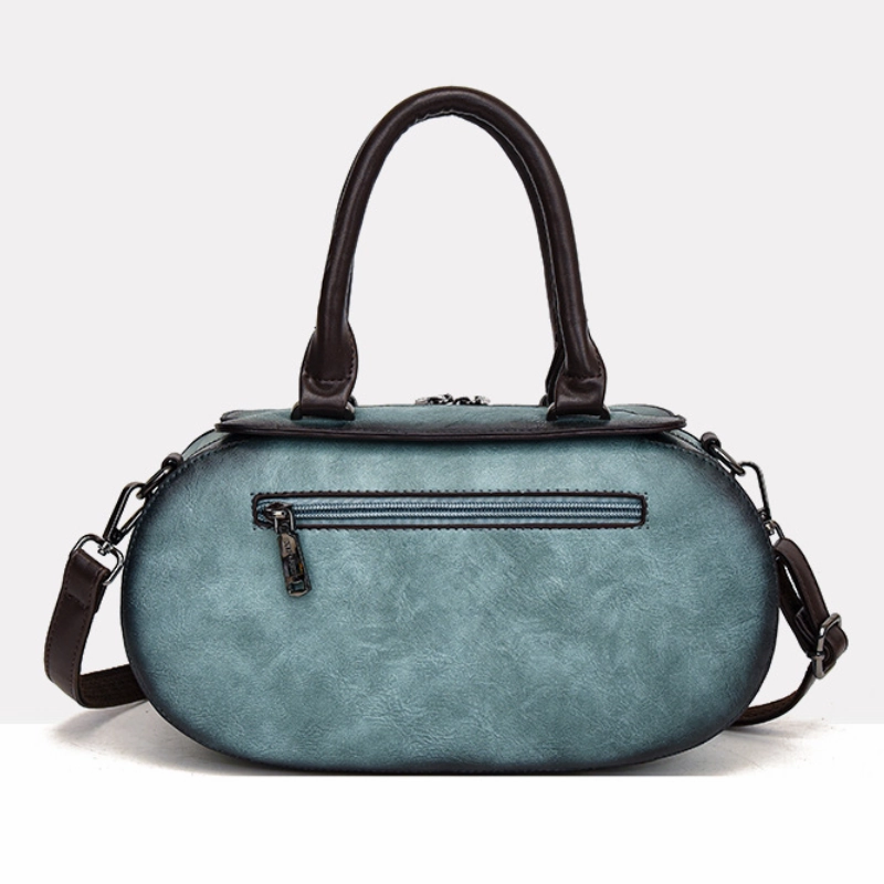 Cylindrical Retro  Handbag with National Style