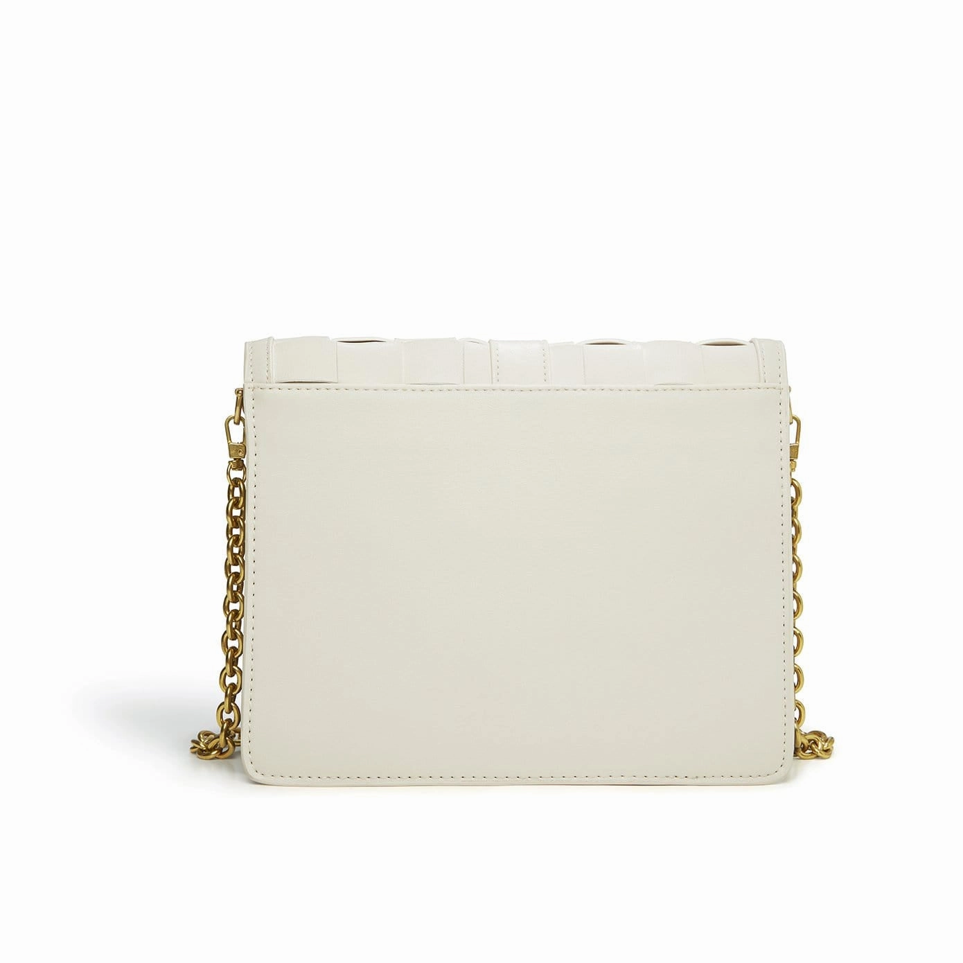 Daisy Vegan Leather Shoulder & Crossbody Bag | White