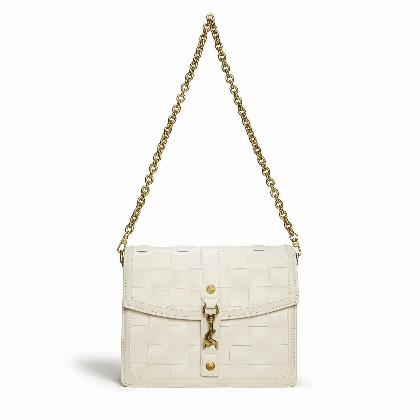 Daisy Vegan Leather Shoulder & Crossbody Bag | White