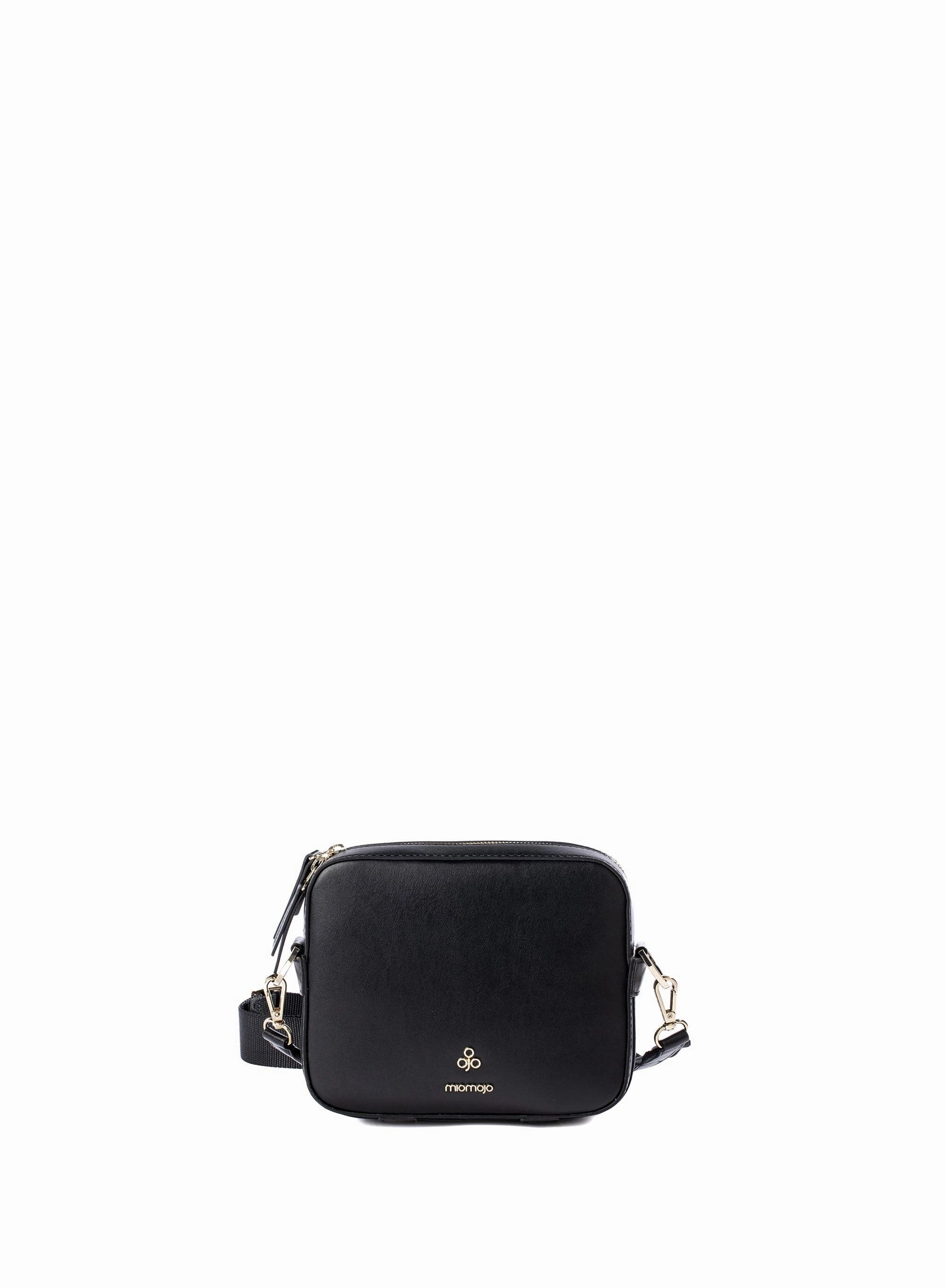 Dalila Apple Leather Vegan Crossbody Bag | Black