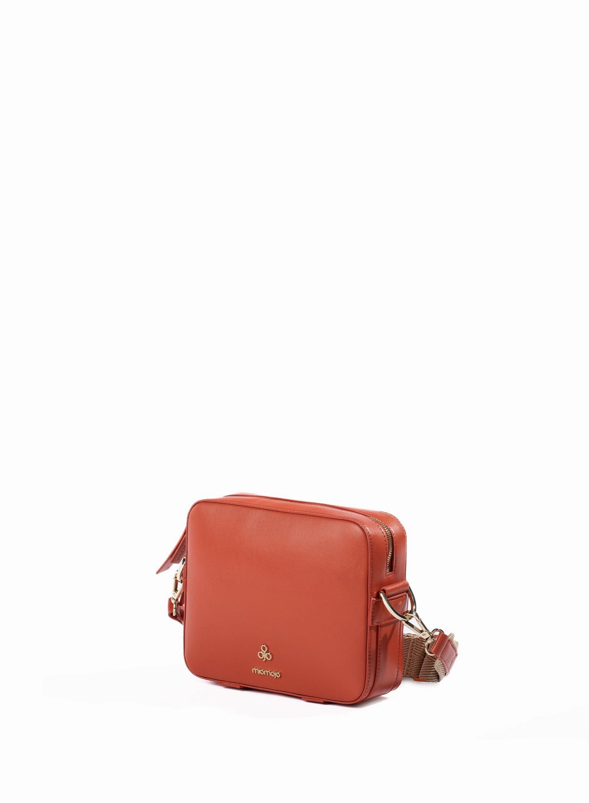 Dalila Apple Leather Vegan Crossbody Bag | Orange