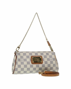 Damier Azur Canvas Shoulder Bag with Detachable Strap