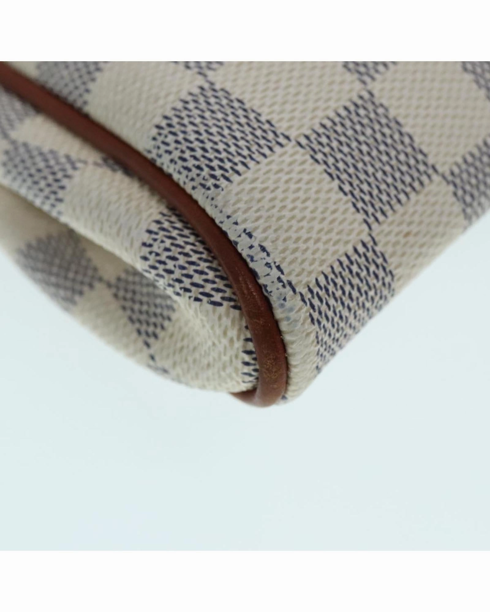 Damier Azur Canvas Shoulder Bag with Detachable Strap