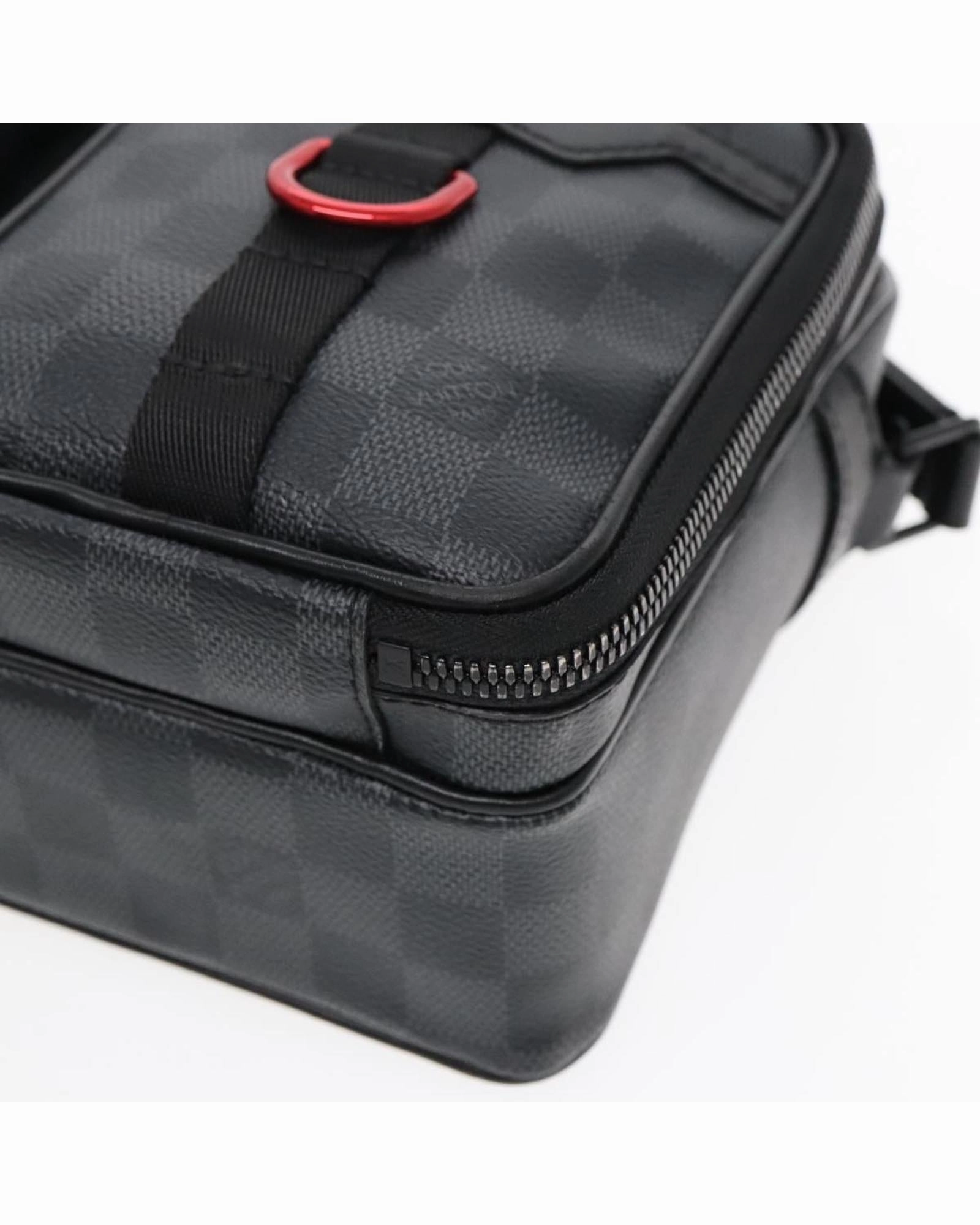 Damier Grafitte Utility Messenger Shoulder Bag