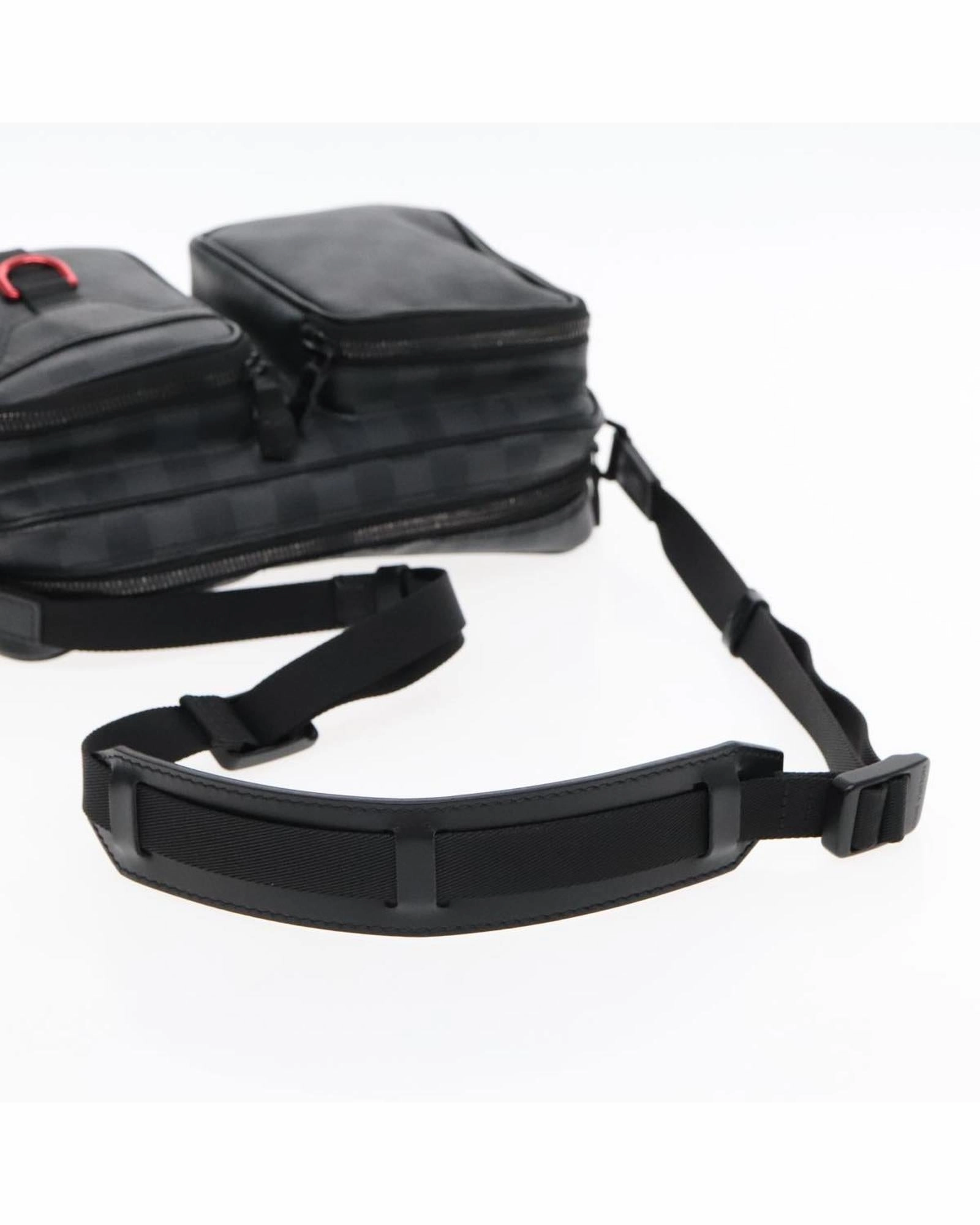 Damier Grafitte Utility Messenger Shoulder Bag