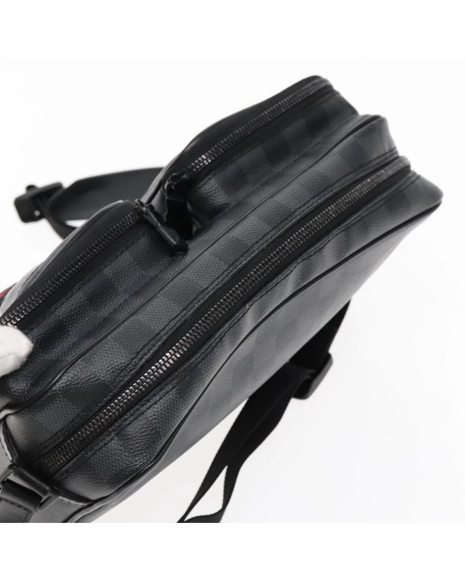 Damier Grafitte Utility Messenger Shoulder Bag