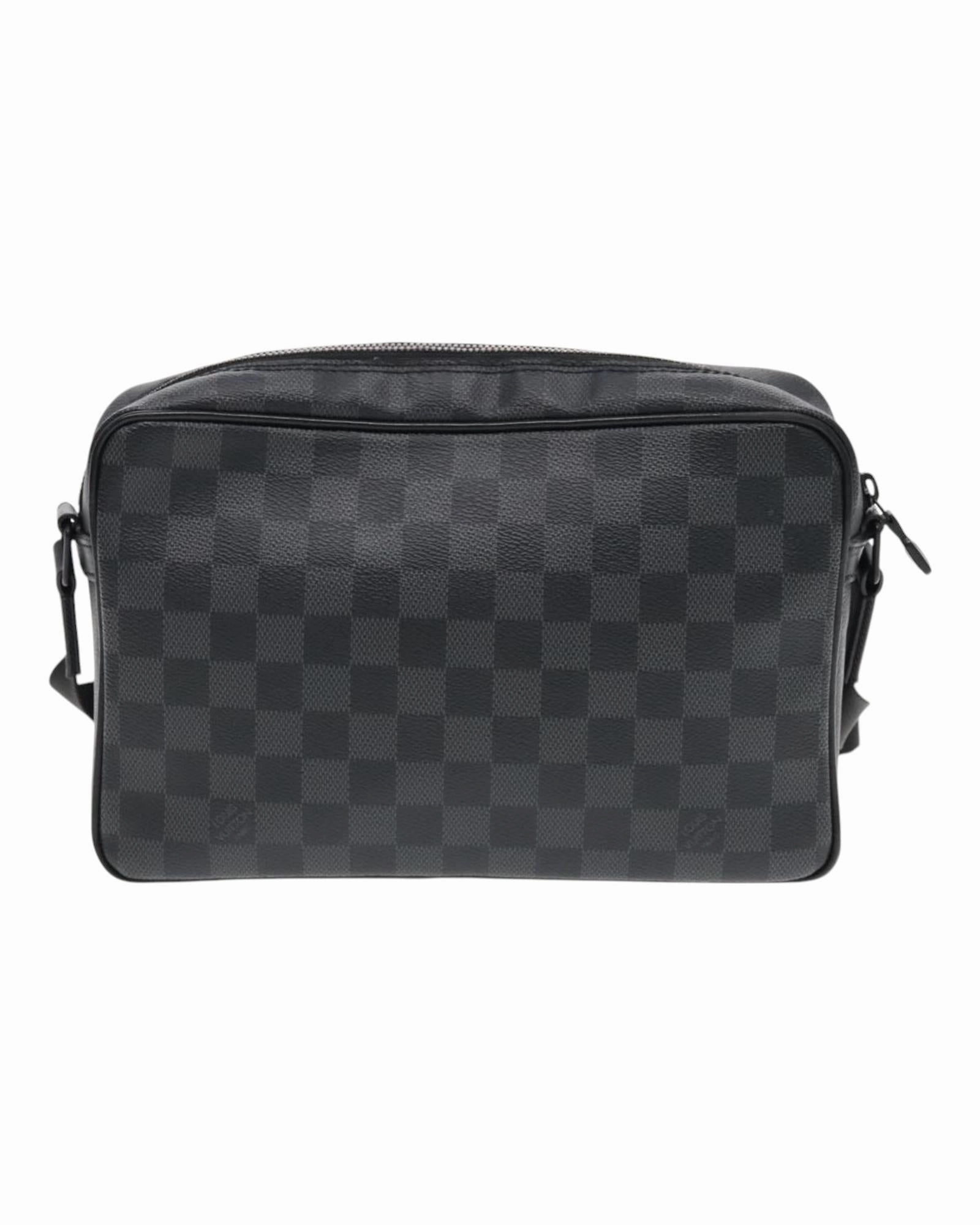Damier Grafitte Utility Messenger Shoulder Bag