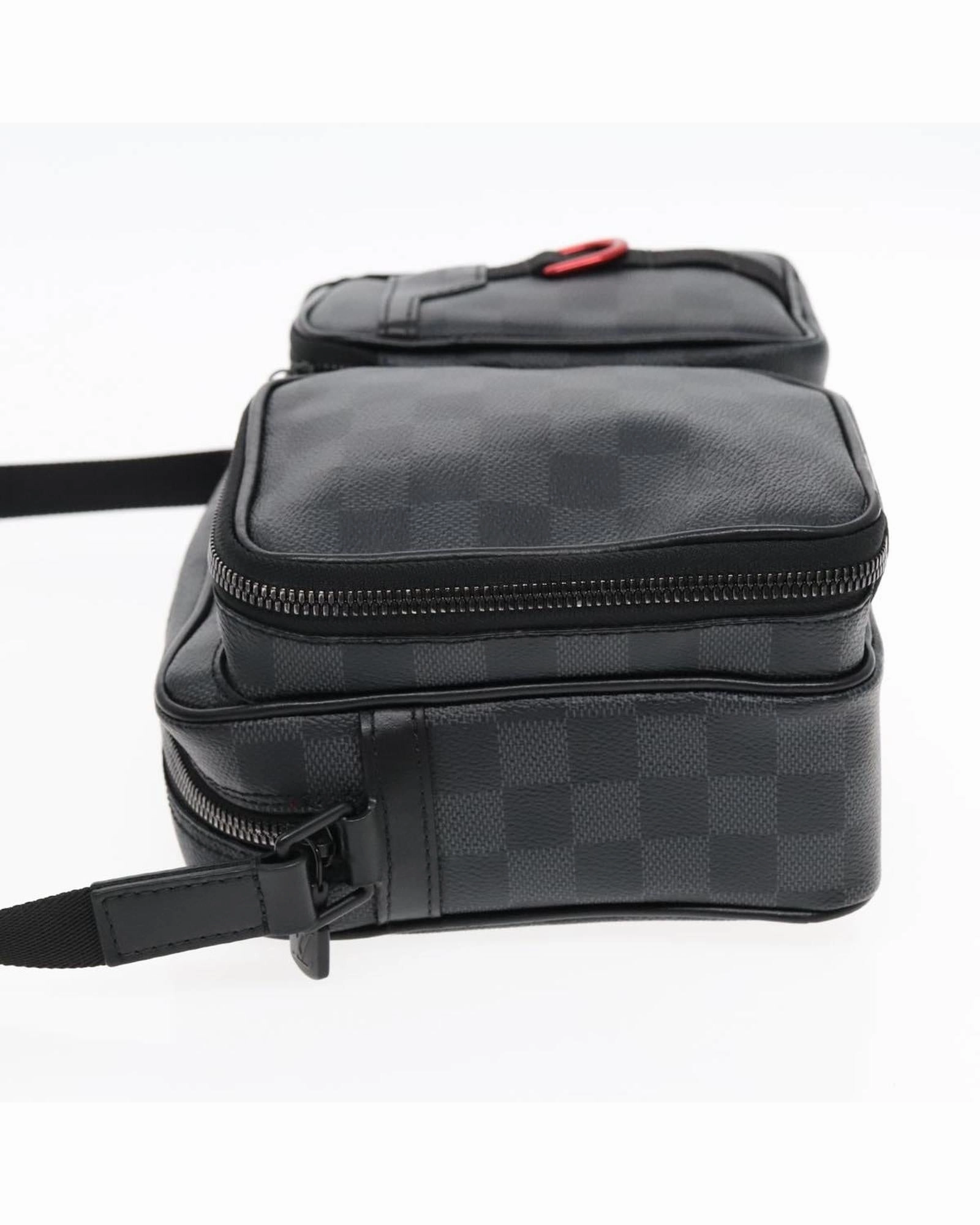 Damier Grafitte Utility Messenger Shoulder Bag