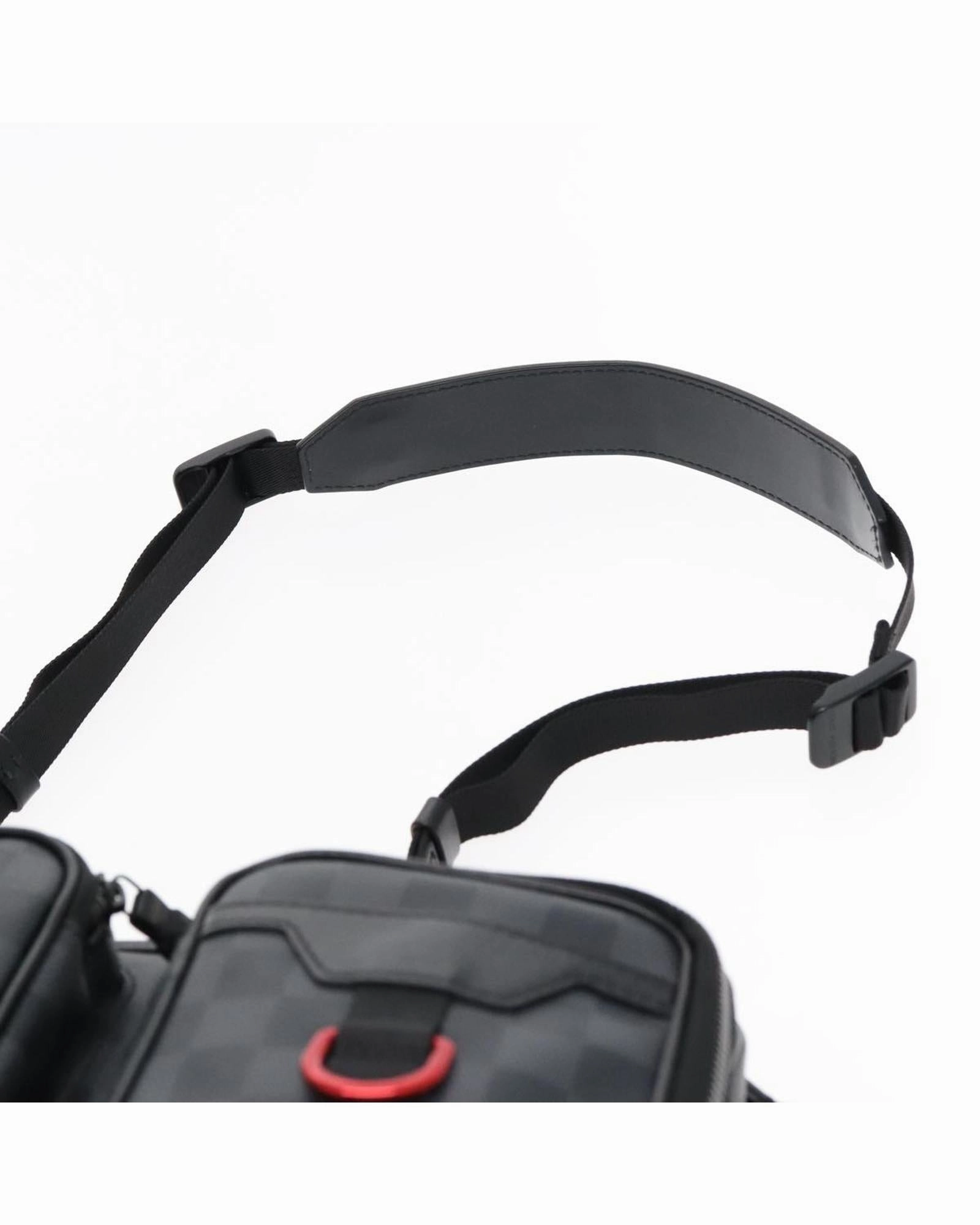 Damier Grafitte Utility Messenger Shoulder Bag