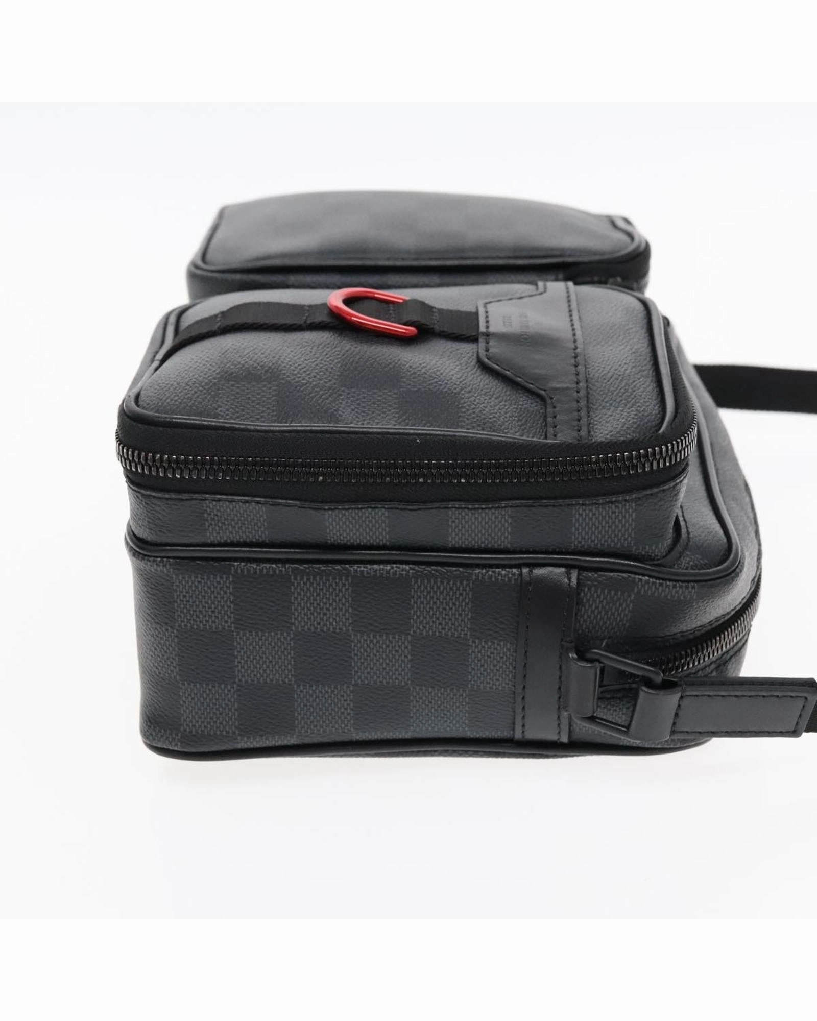 Damier Grafitte Utility Messenger Shoulder Bag