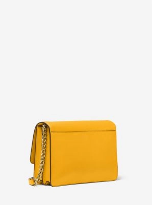 Daniela Large Saffiano Leather Crossbody Bag