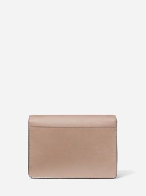 Daniela Large Saffiano Leather Crossbody Bag