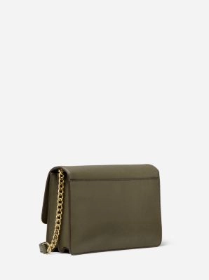Daniela Large Saffiano Leather Crossbody Bag