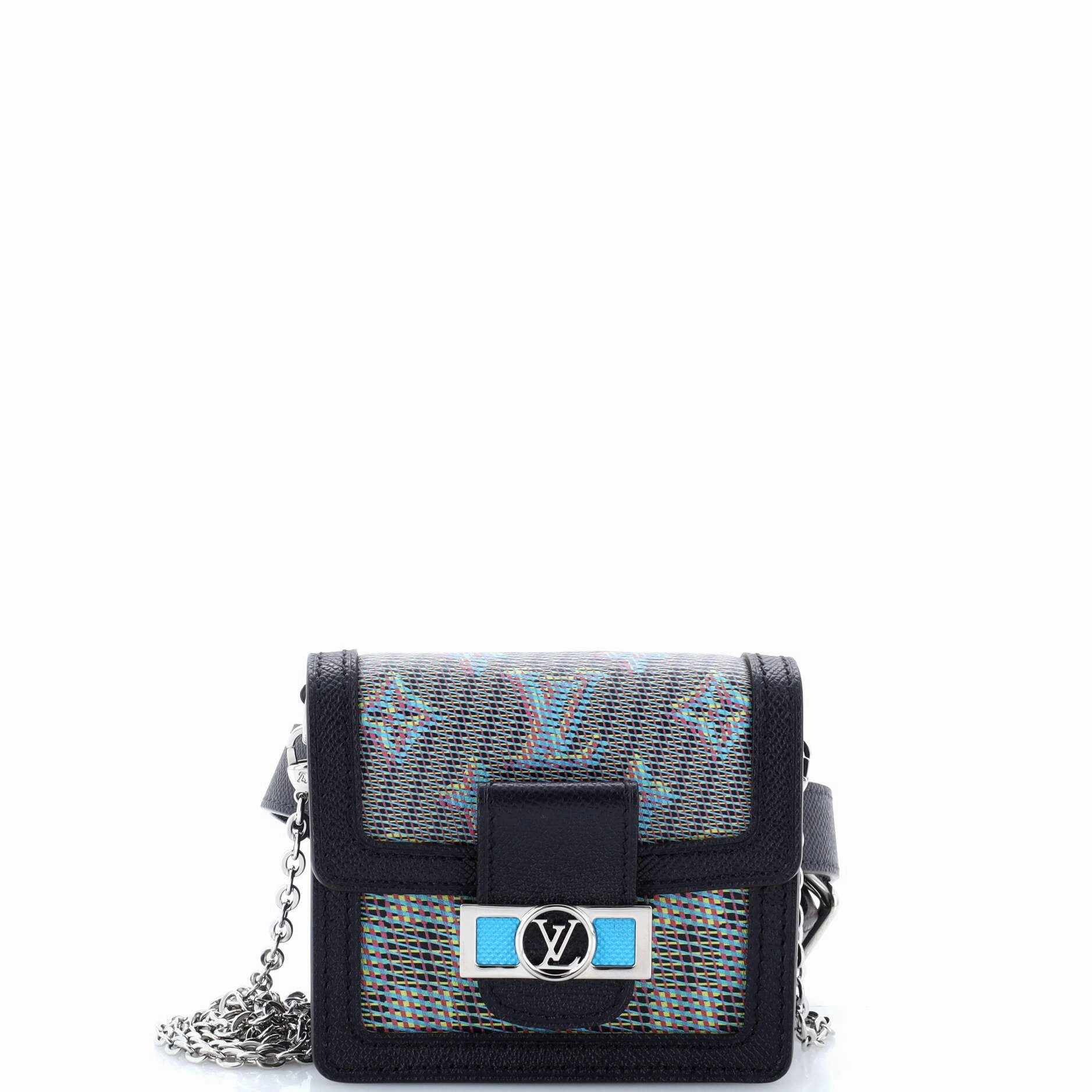 Dauphine Shoulder Bag Damier Monogram LV Pop Canvas Mini