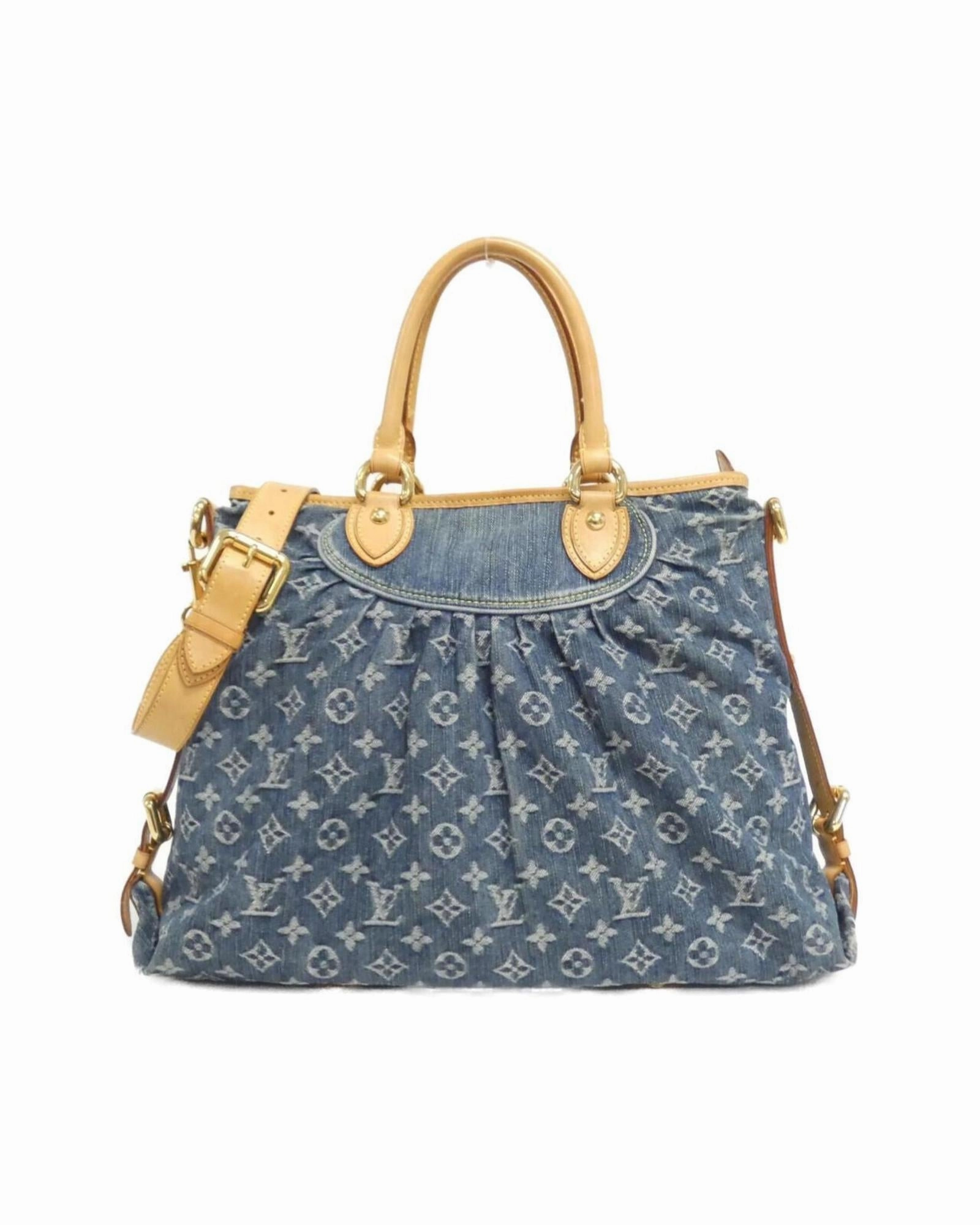 Denim Neo Cabby Shoulder Bag with Strap