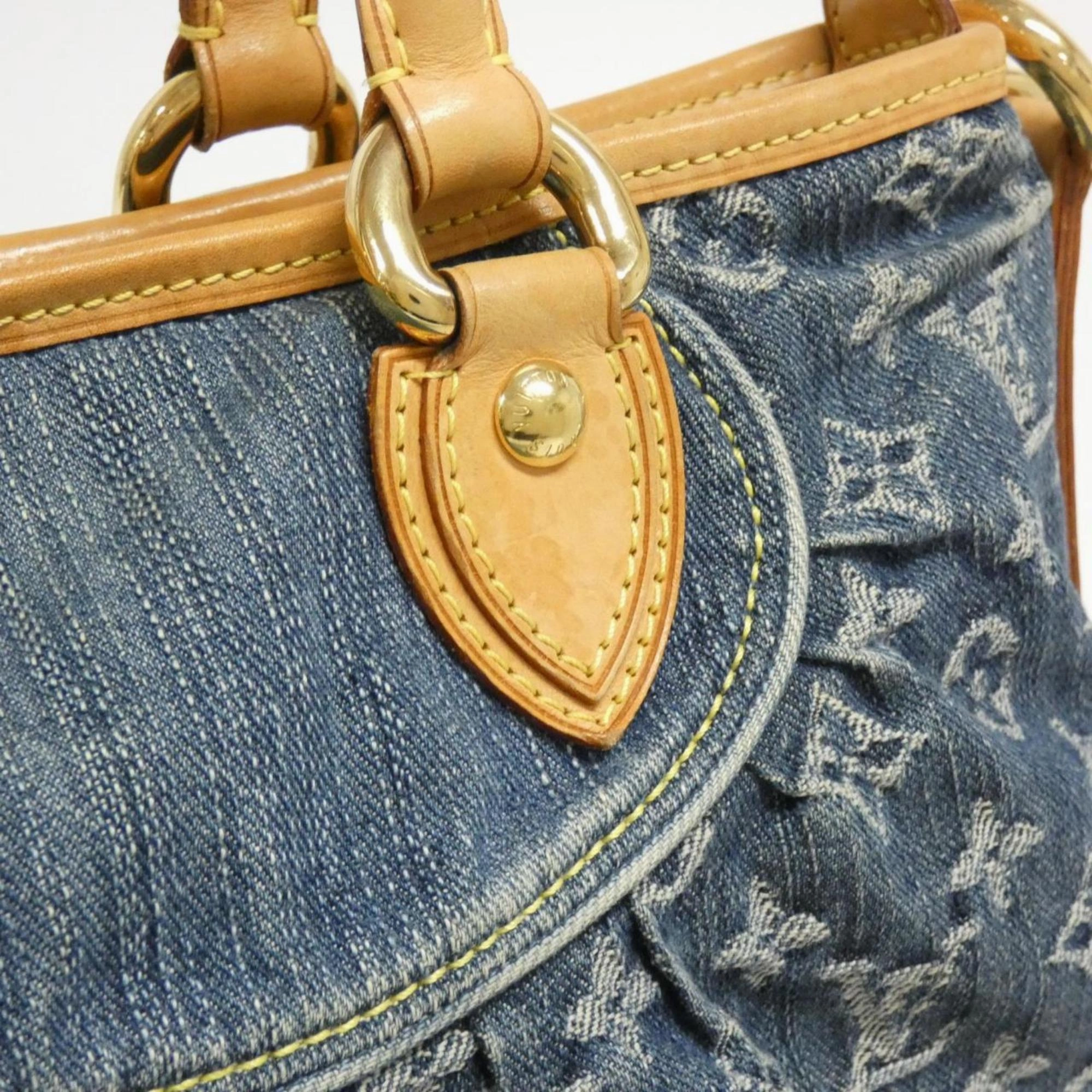 Denim Neo Cabby Shoulder Bag with Strap