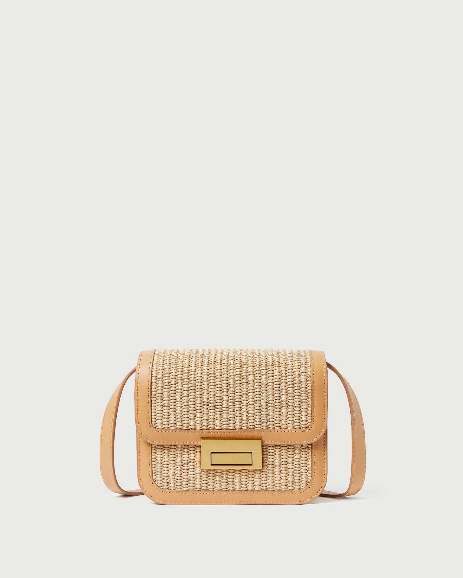 Desi Natural Straw Crossbody Bag