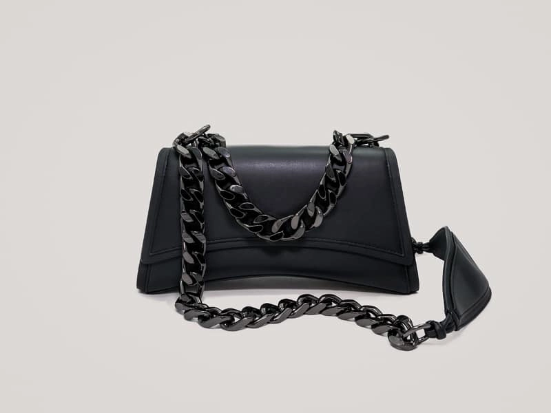 Dharma Vegan Cactus Leather Crossbody | Matte Black