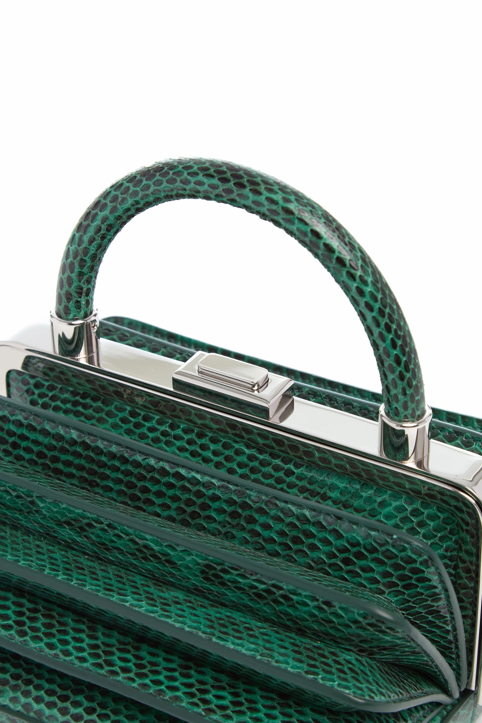 Diana Bag in Green Snakeskin