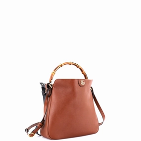 Diana NM Bamboo Shoulder Bag Leather Medium
