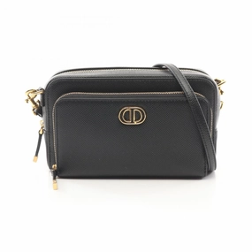 Dior Caro Double Pouch Leather Shoulder Bag