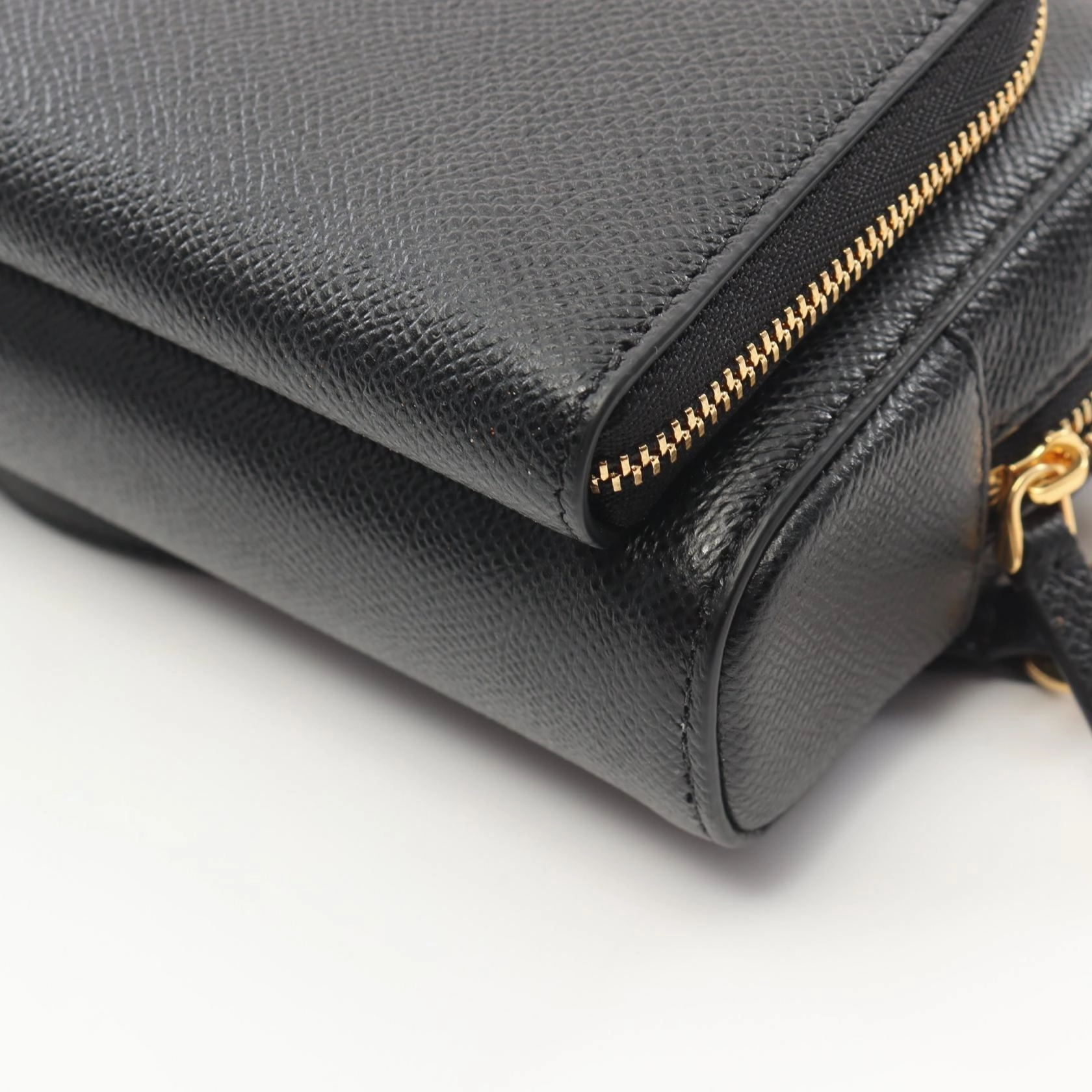 Dior Caro Double Pouch Leather Shoulder Bag
