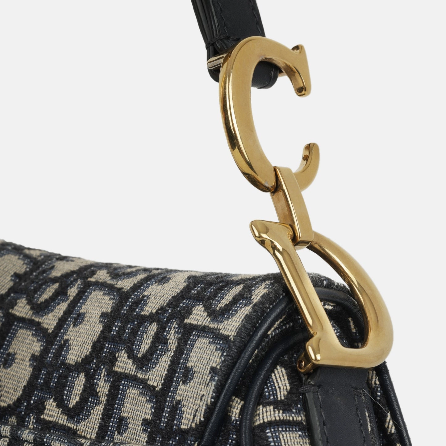 Dior Mini Saddle Bag Oblique Canvas GHW