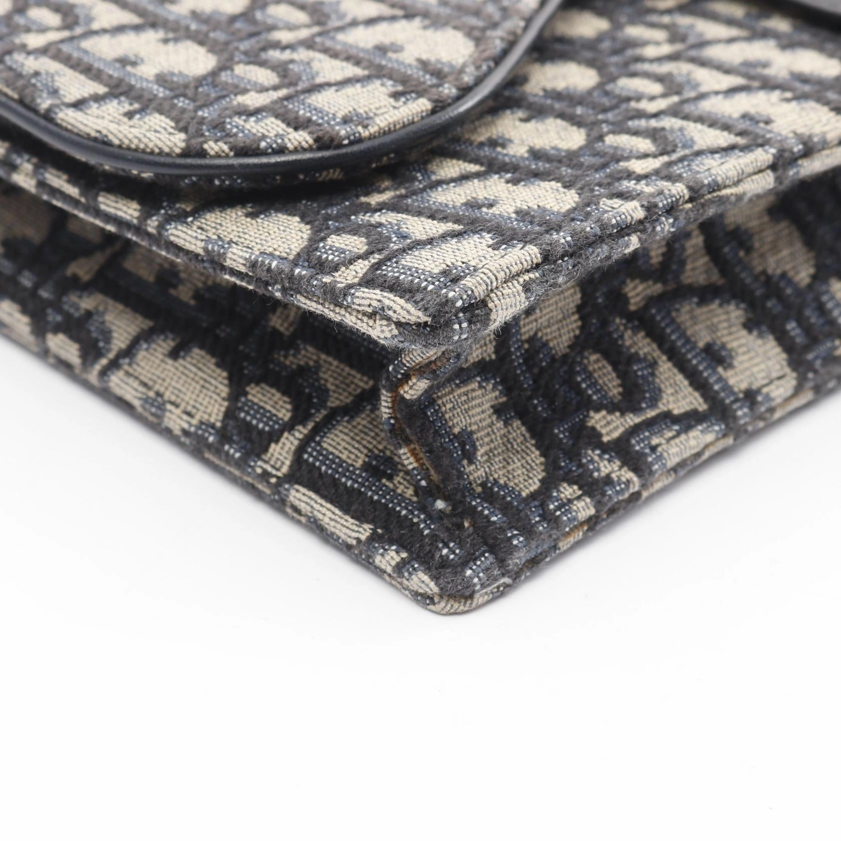 Dior Saddle Canvas Leather Pouch