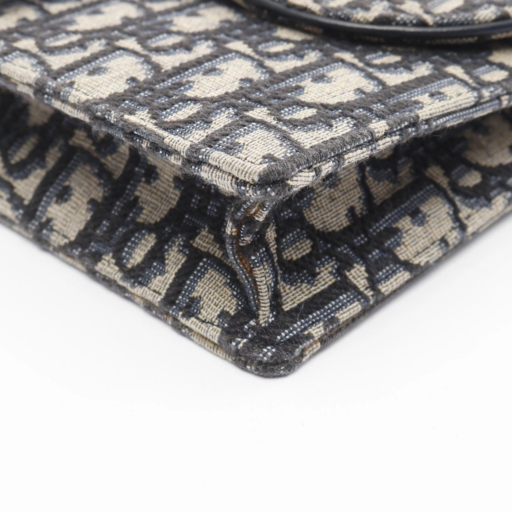 Dior Saddle Canvas Leather Pouch