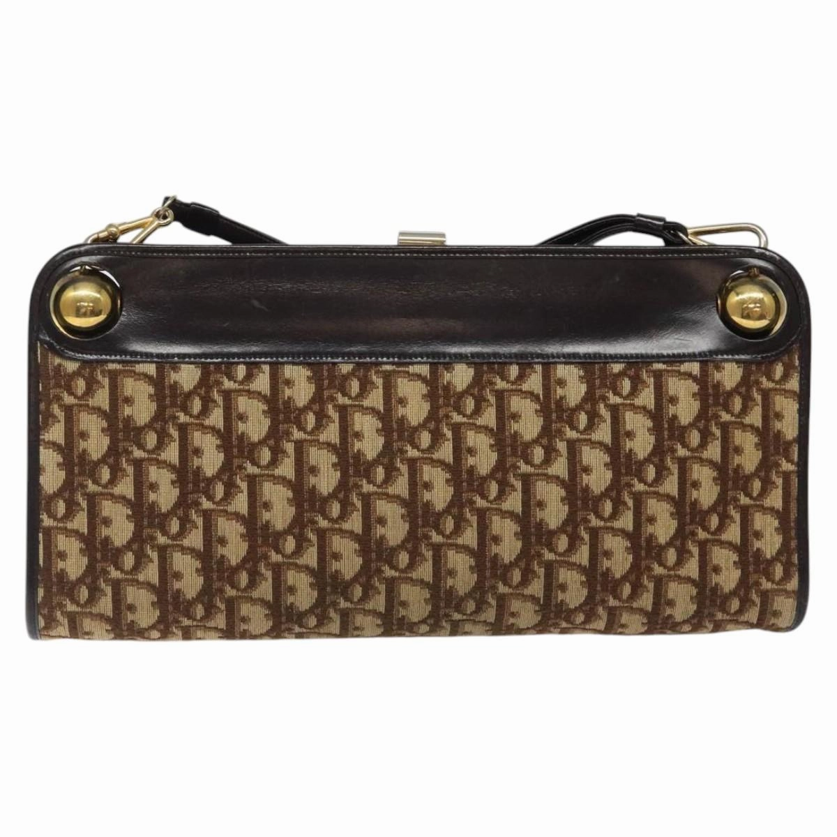 Dior Trotter Canvas Shoulder Bag (Pre-Owned)