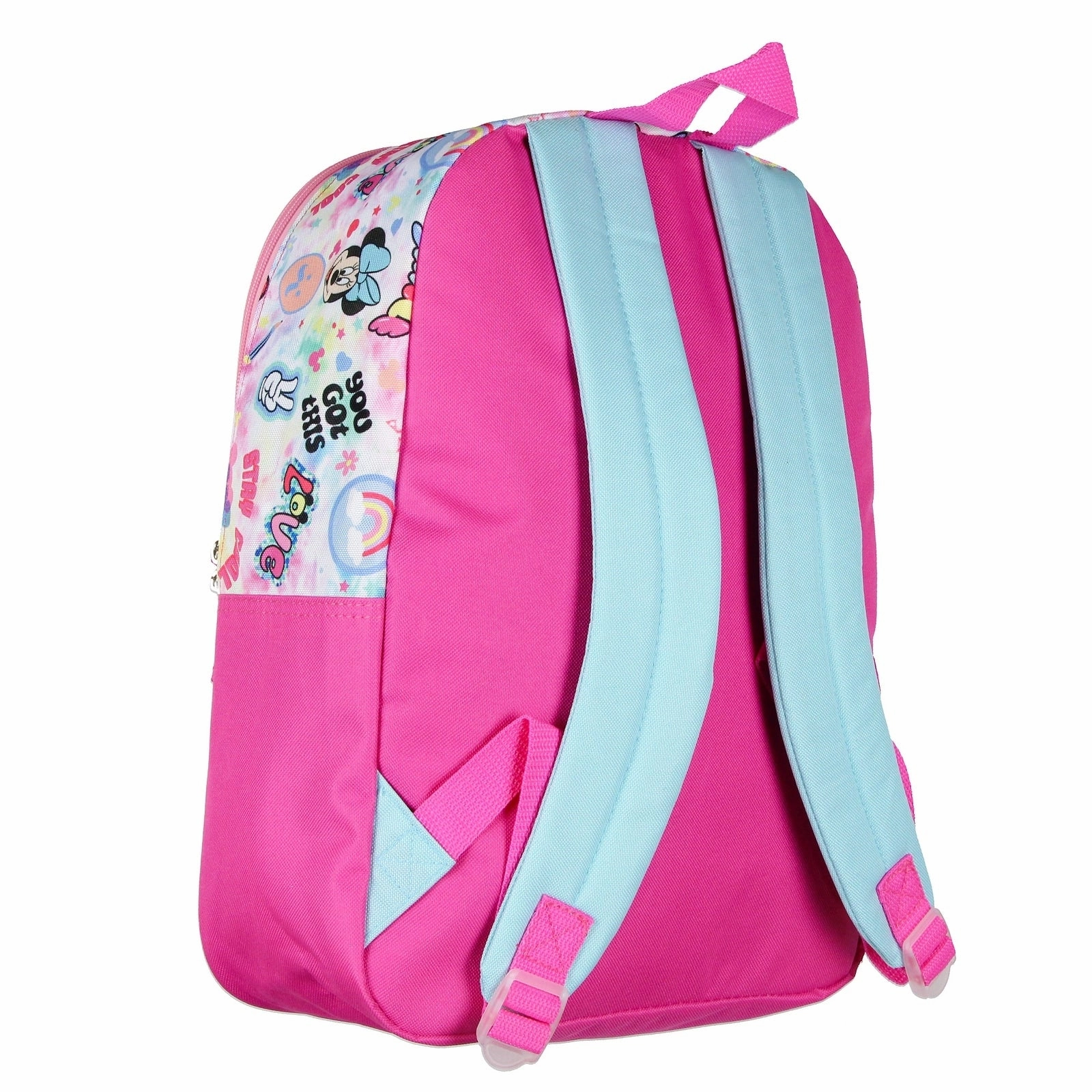 Disney Minnie Mouse Choose Happy 5pc Set Backpack Lunch Box Key Chain Pencil Case Carabiner - One Size