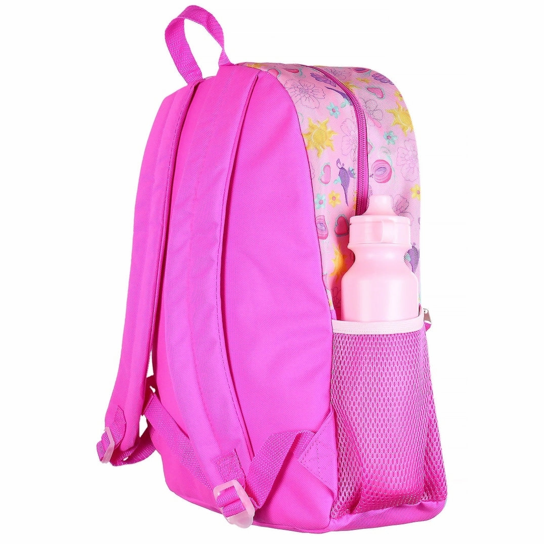 Disney Princess 16 Backpack for Girls 5 Piece School Lunch Box Set