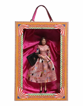 Dolce & Gabbana pink Dress Ceramic Porcelain Fashion Leather Sicily Women's Dolls