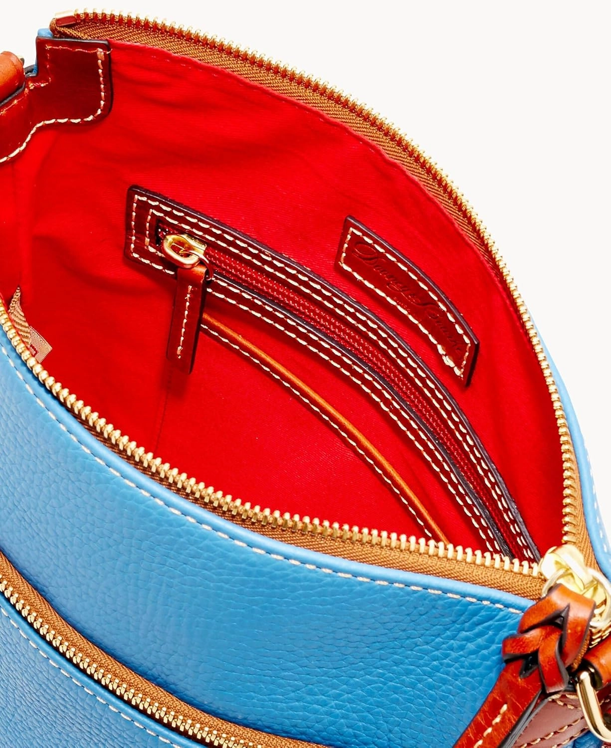 Dooney & Bourke Women's Crossbody in Pebble Grain Leather, Large Handbag with Adjustable Shoulder Strap