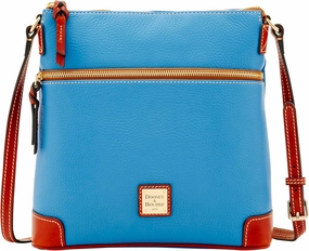 Dooney & Bourke Women's Crossbody in Pebble Grain Leather, Large Handbag with Adjustable Shoulder Strap