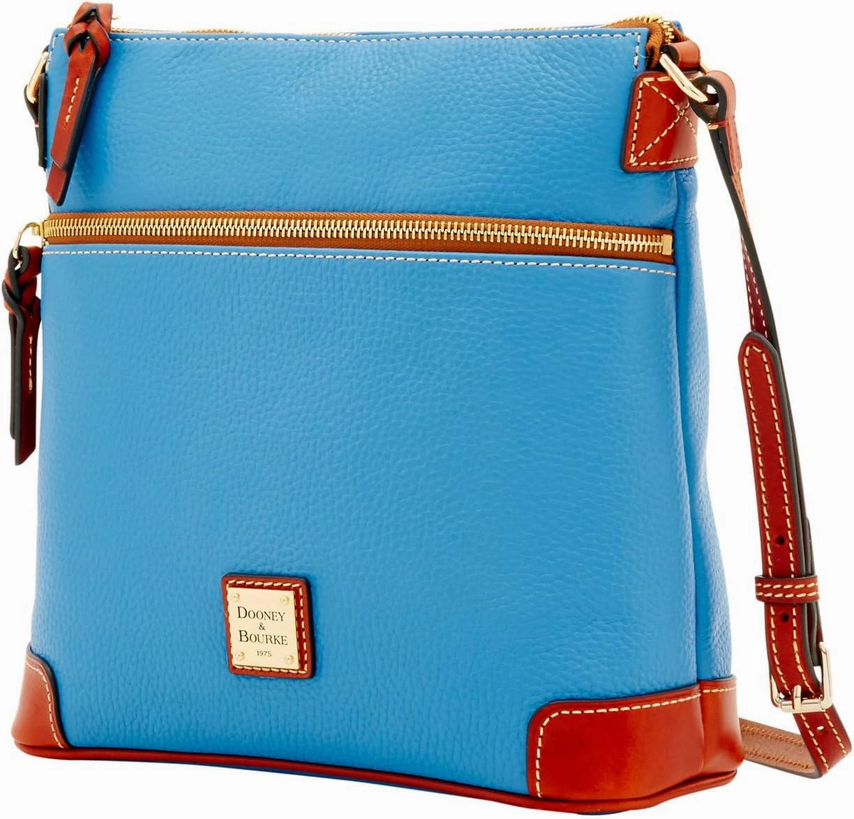 Dooney & Bourke Women's Crossbody in Pebble Grain Leather, Large Handbag with Adjustable Shoulder Strap