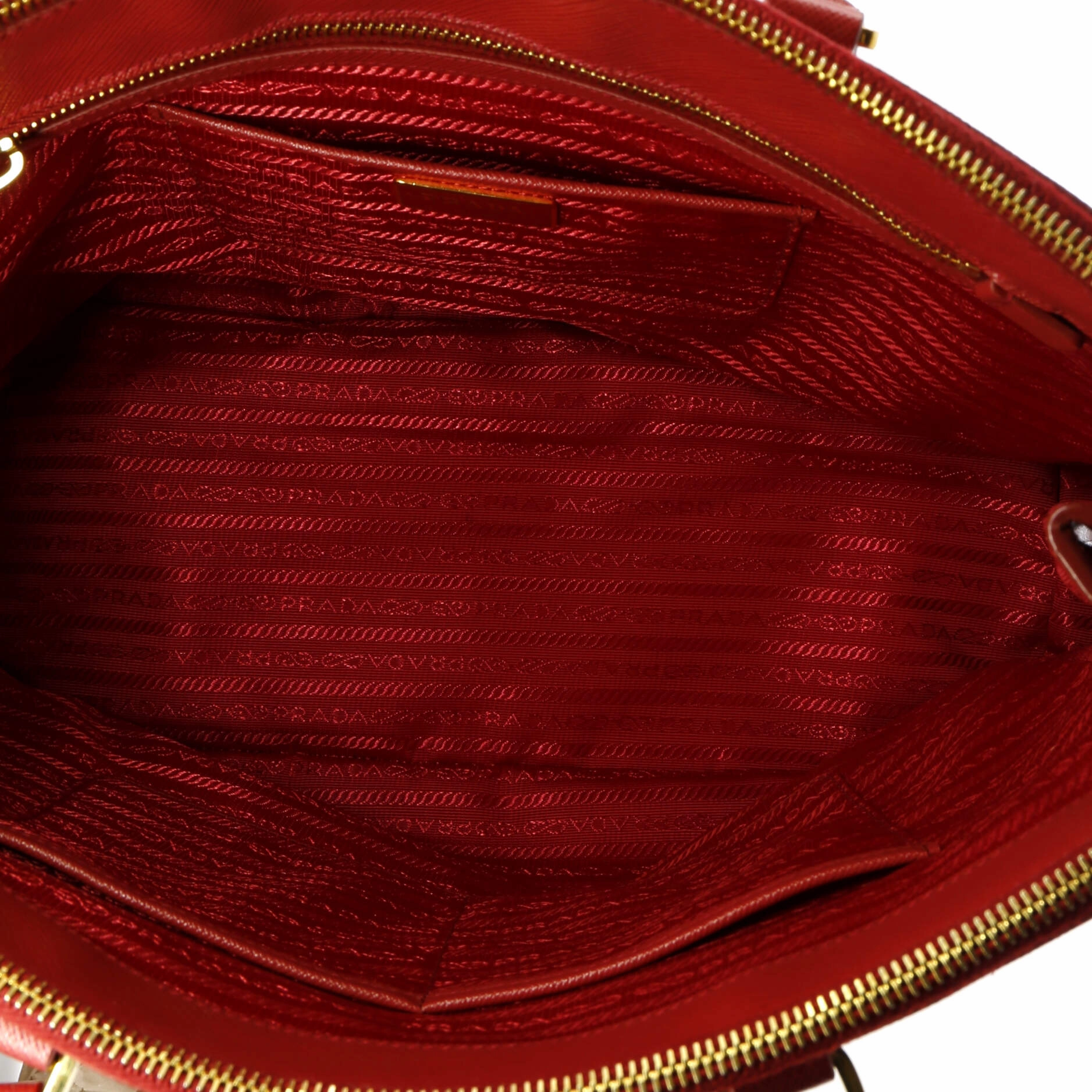 Double Zip Lux Tote Saffiano Leather Large