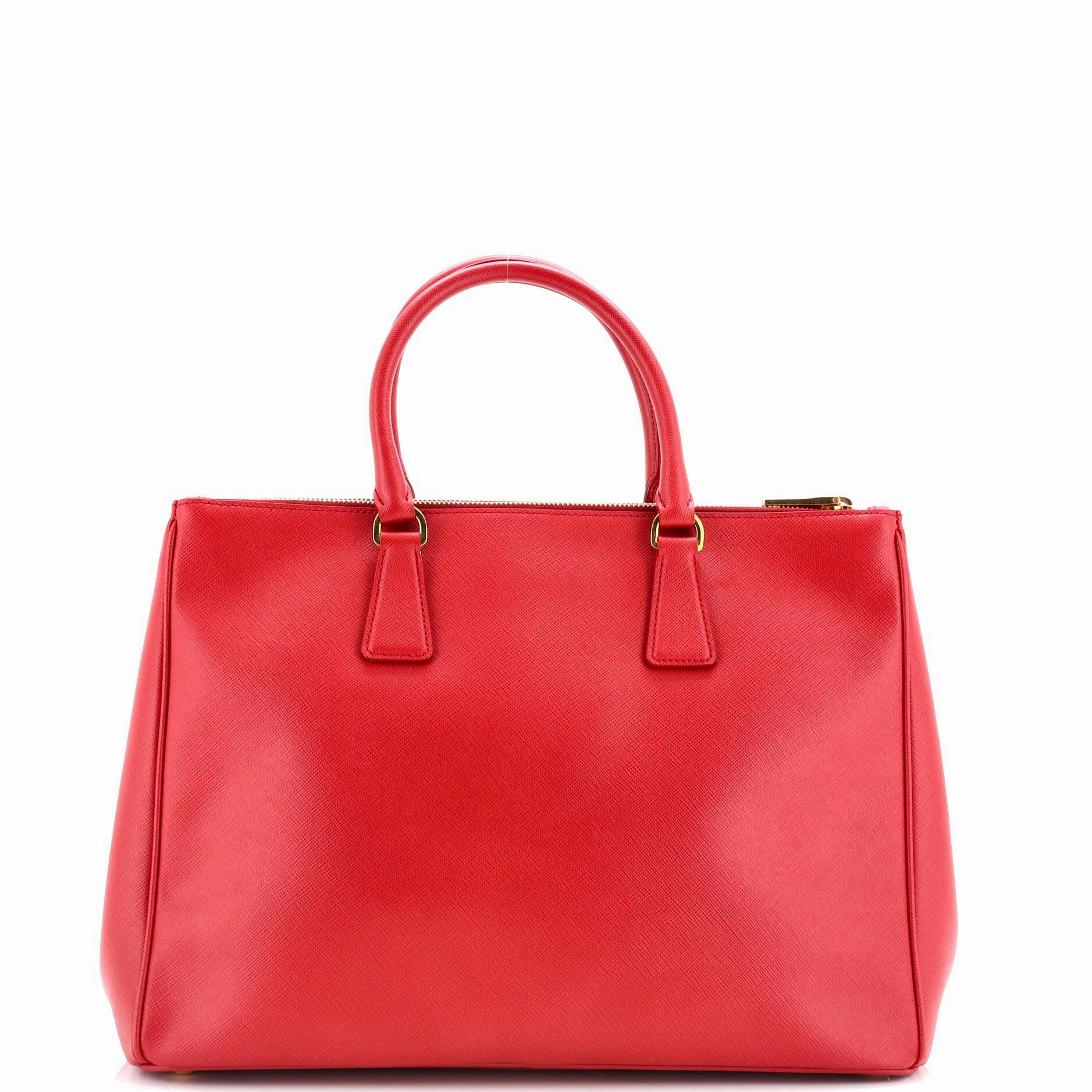 Double Zip Lux Tote Saffiano Leather Large