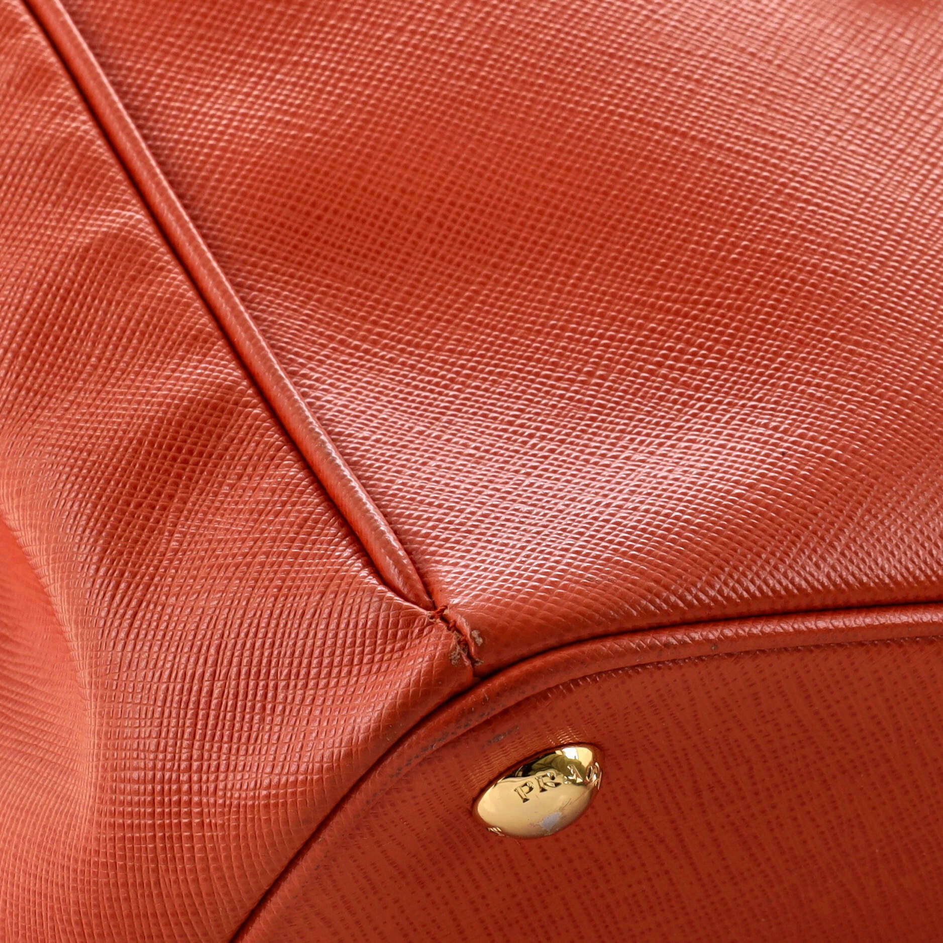 Double Zip Lux Tote Saffiano Leather Large